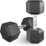 Гантель гексагональная UNIX FIT обрезиненная 15 кг, 2 шт. DBHEX15x2